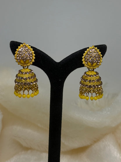 Aurora Sparkle Jhumka Earrings