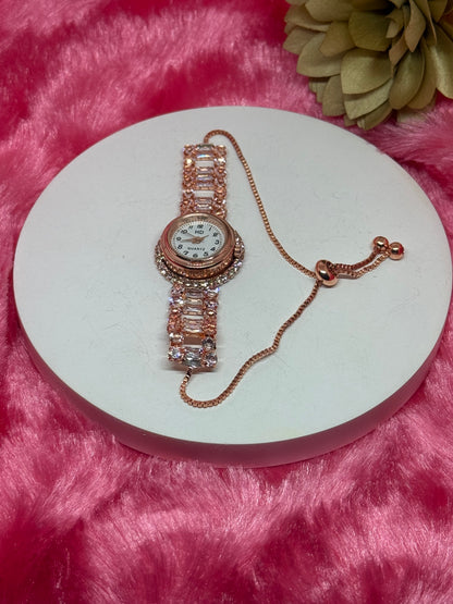 Aurora Crystal Slider Bracelet Watch