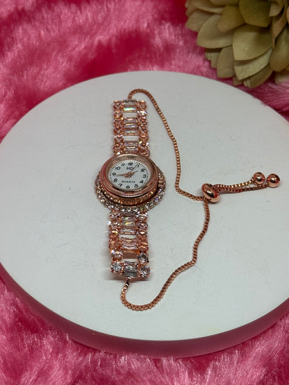 Aurora Crystal Slider Bracelet Watch