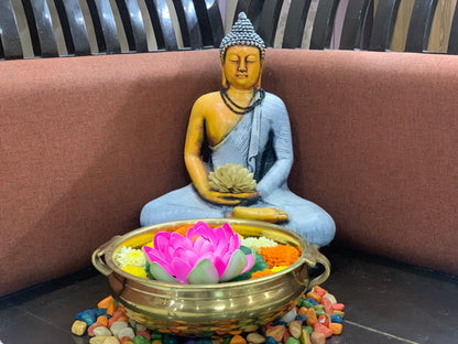 Brass Uruli with Handles — 25 cm