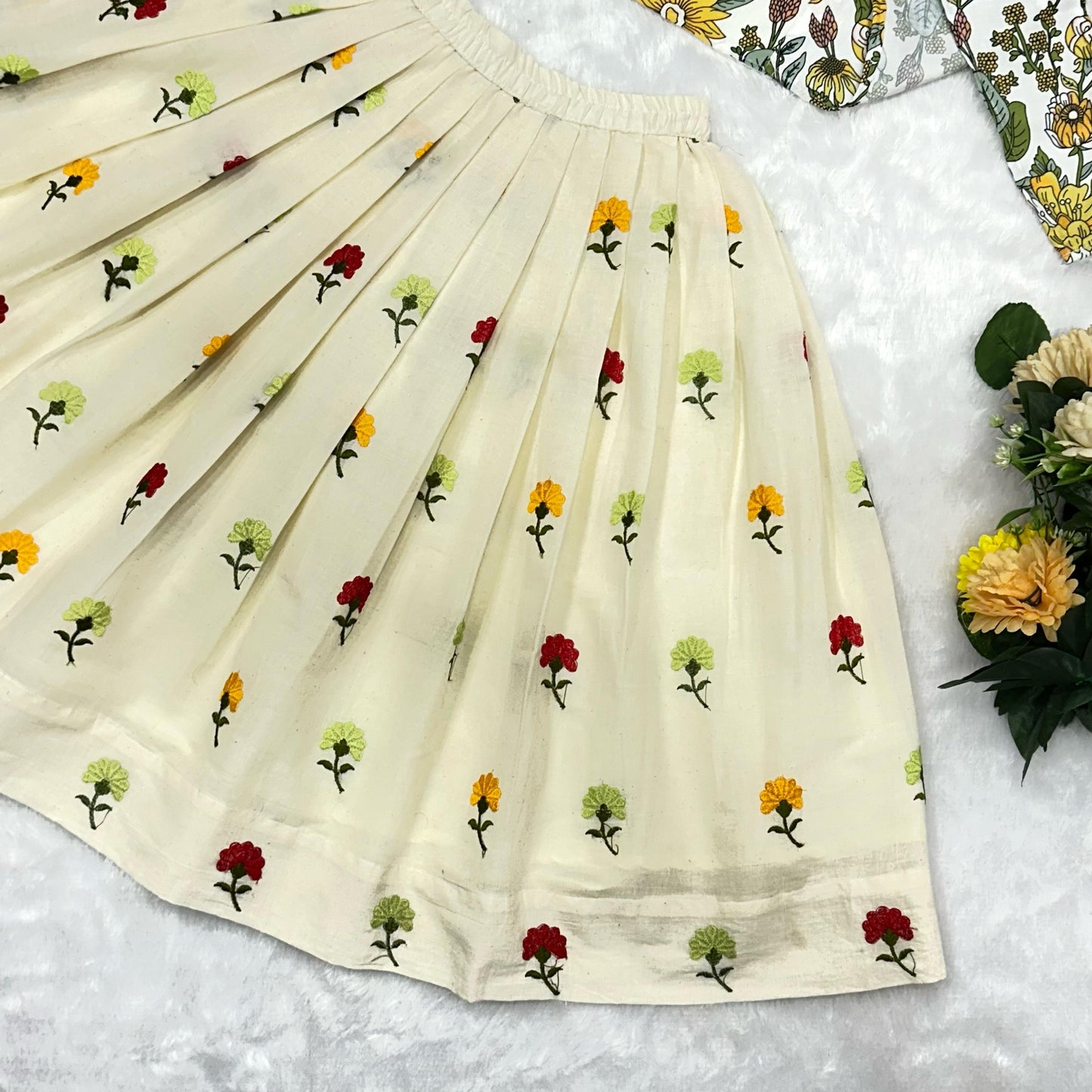 Festive Bloom Kids Lehenga Set