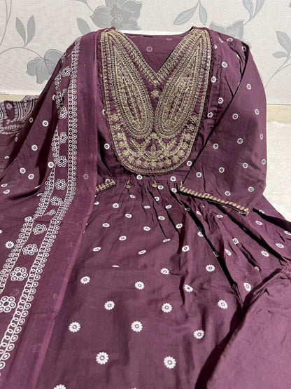 Handcrafted Anarkali Kurta Set