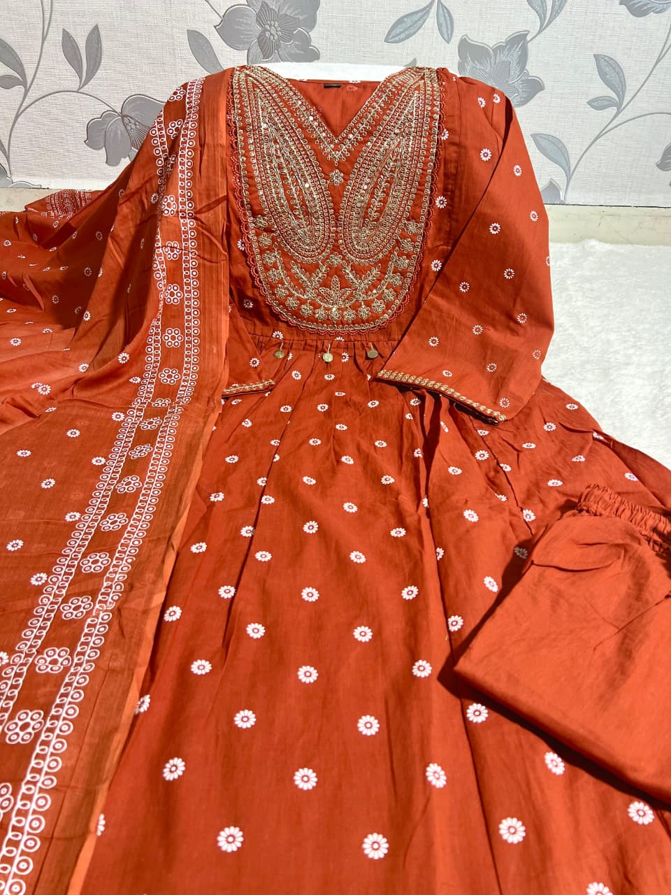 Handcrafted Anarkali Kurta Set