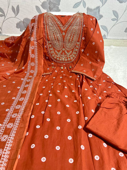 Handcrafted Anarkali Kurta Set