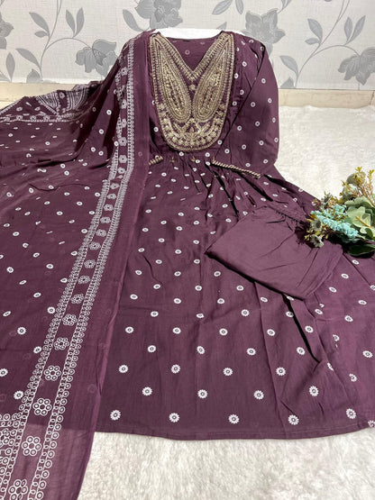 Handcrafted Anarkali Kurta Set