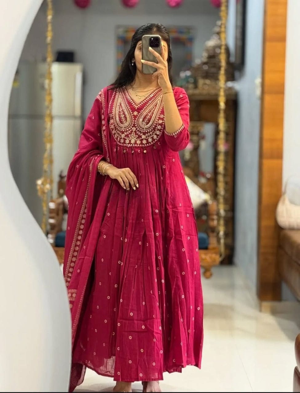 Handcrafted Anarkali Kurta Set