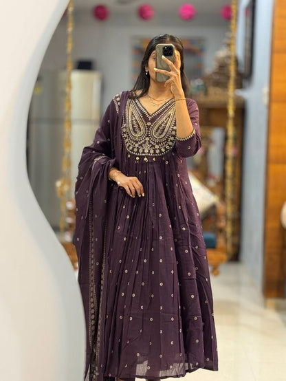 Handcrafted Anarkali Kurta Set