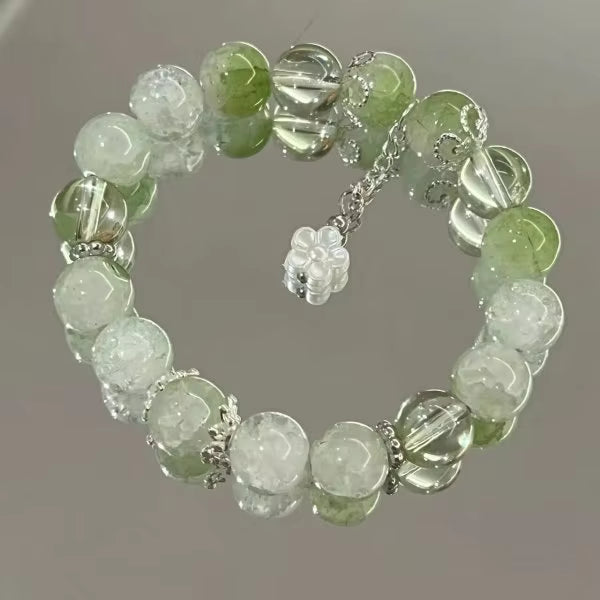 Fantasy Popcorn Cracked Crystal Beads Bracelet