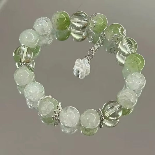 Fantasy Popcorn Cracked Crystal Beads Bracelet