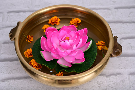 Brass Uruli with Handles — 25 cm