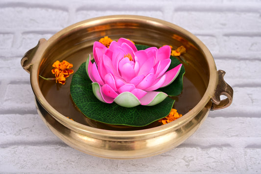 Brass Uruli with Handles – 35 cm