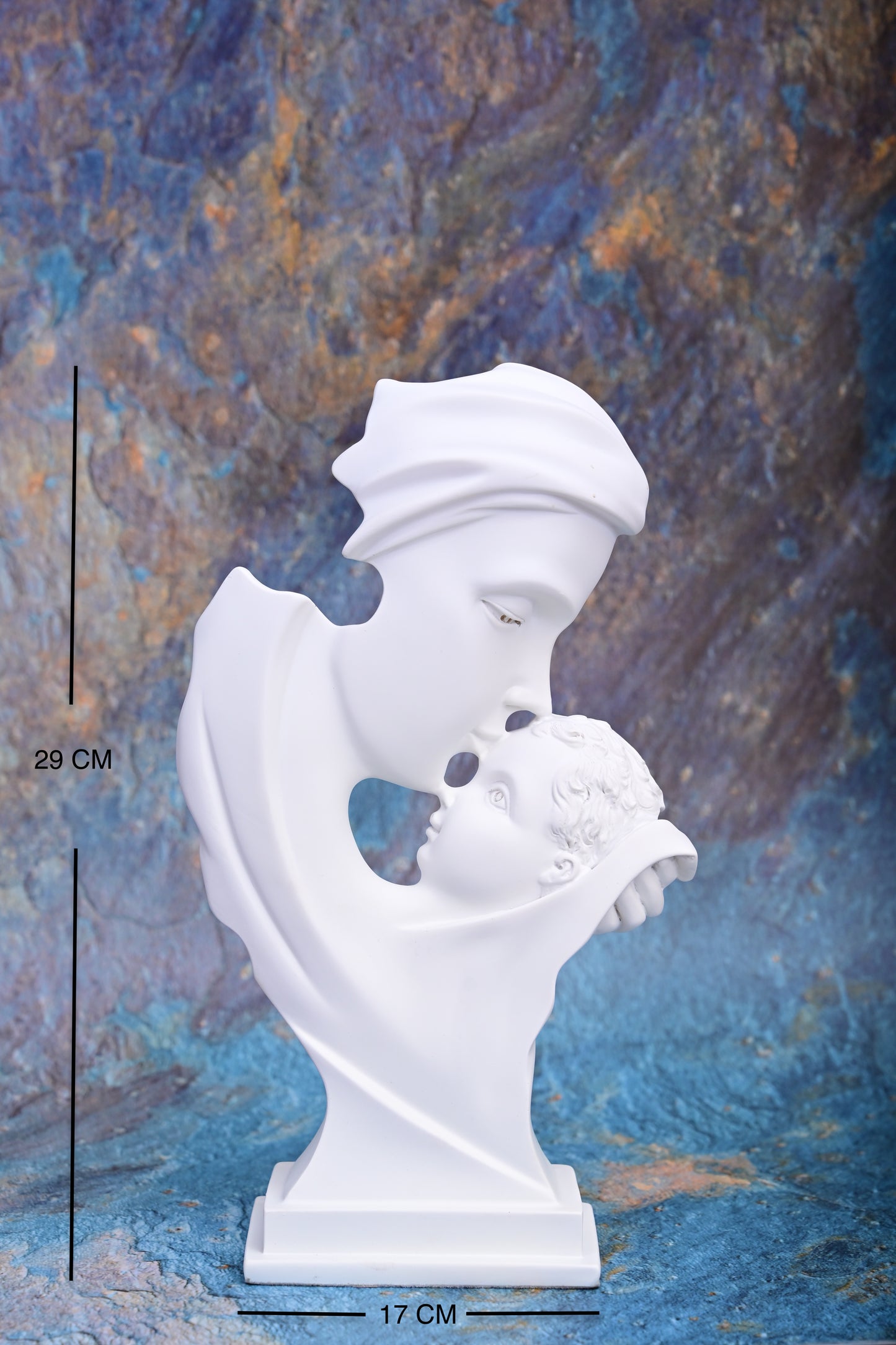 Ethereal Bond – Abstract Mother & Child Sculpture
