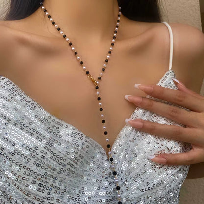 Bohemian Vintage Y-Shaped Long Chain Necklace