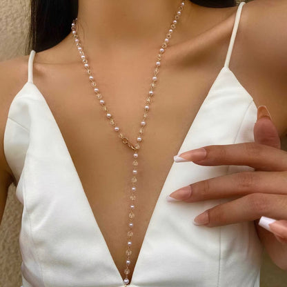 Bohemian Vintage Y-Shaped Long Chain Necklace