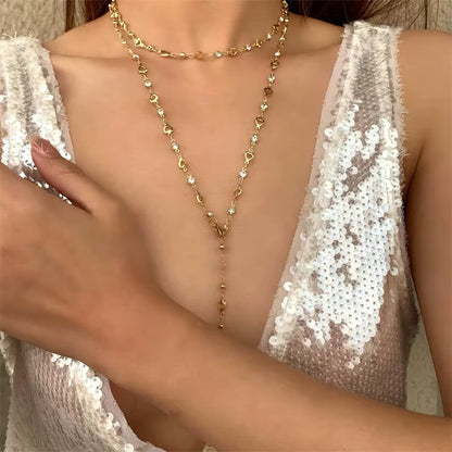 Bohemian Vintage Y-Shaped Long Chain Necklace