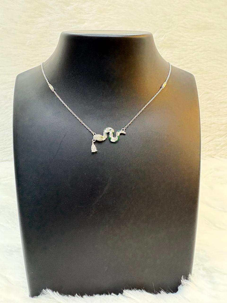 Serpentine Elegance Pendant Necklace