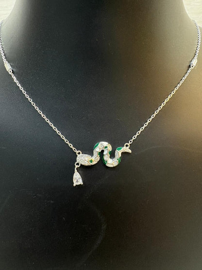 Serpentine Elegance Pendant Necklace