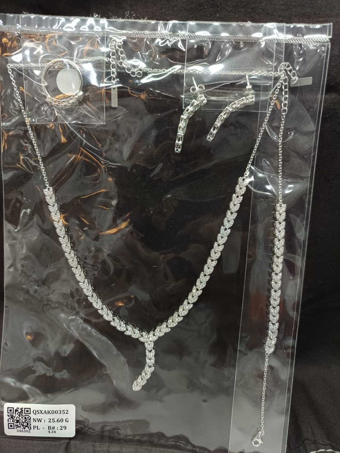 Azure Royale Silver Necklace Set 925 Certified Silver