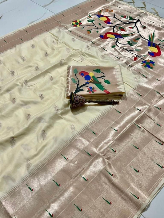 Pure Soft Kanchivaram Paithani Silk Saree