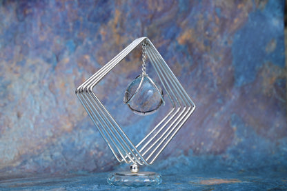 Orbit Table Accent with Crystal Core – Modern Luxe Design