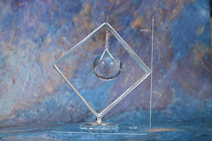 Orbit Table Accent with Crystal Core – Modern Luxe Design