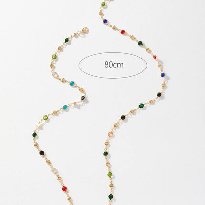 Bohemian Vintage Y-Shaped Long Chain Necklace