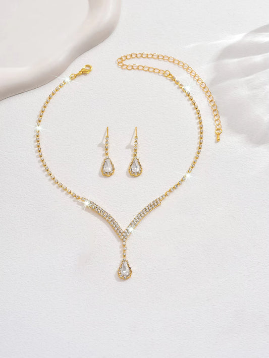 Two Piece Fashion Bridal Jewellery Sets