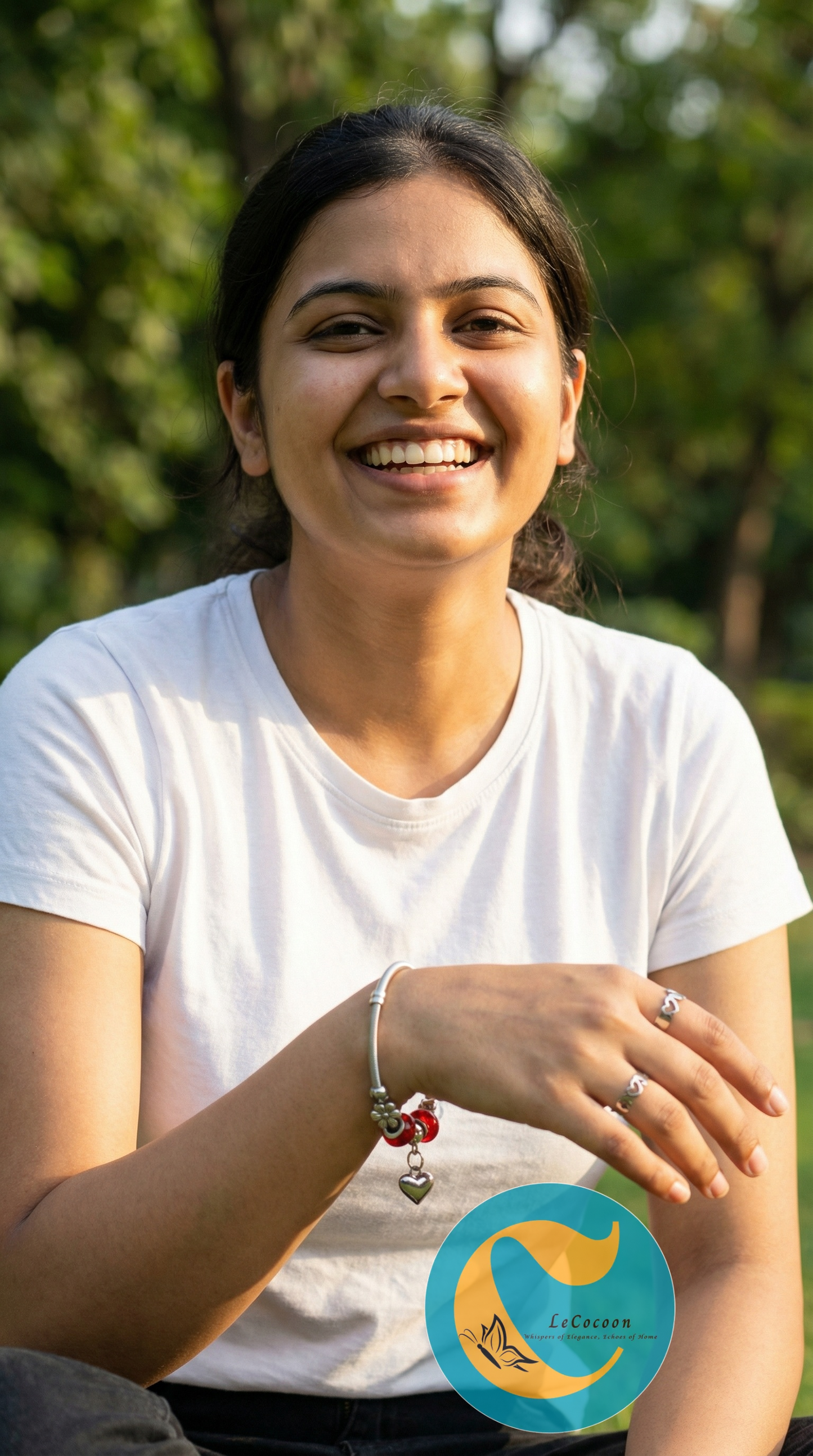 Silver-Tone Bracelet & Adjustable Ring Set